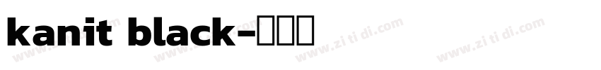 kanit black字体转换